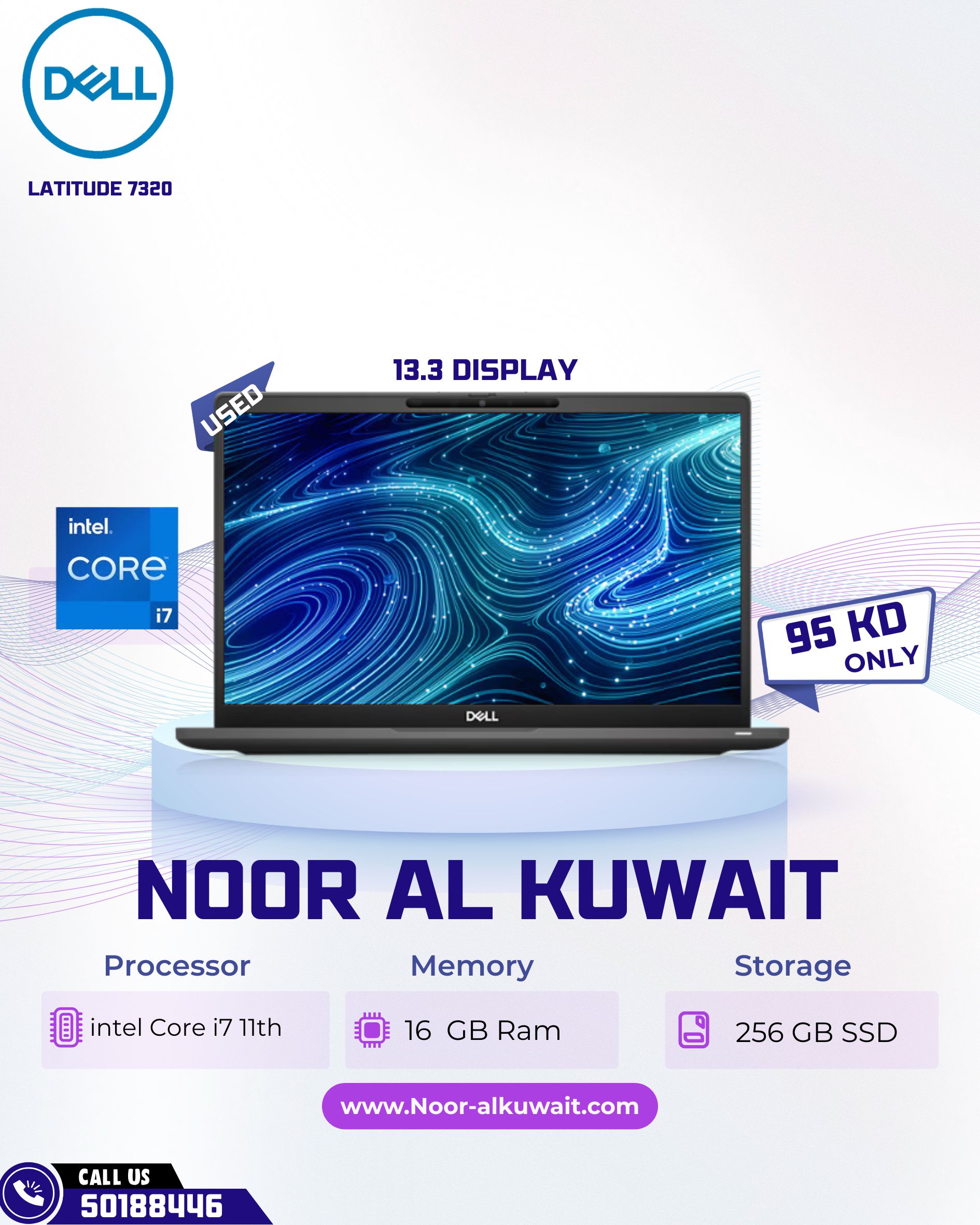Latitude Dell 0 Laptop RAM 16GB - Core Gen 512GB SSD i7-11th FHD